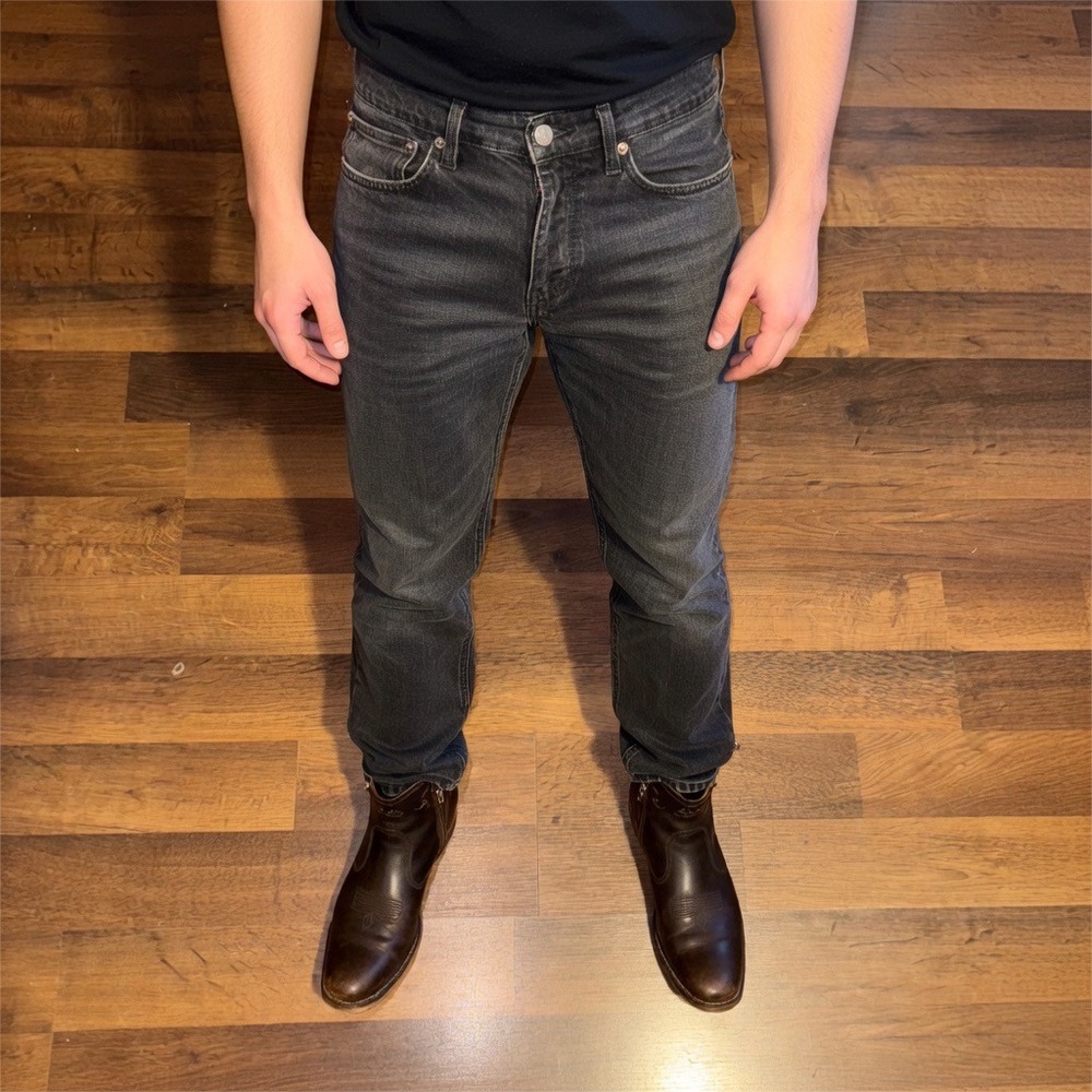 Levis 511 Slim Fit‎ Mens Jeans Black Faded Wash Waterless 34x30 (Actual 34x28.5)
